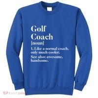 Golf Coach Definition Funny Trainer Gift Present Cute Gift Sweatshirt thumb 0