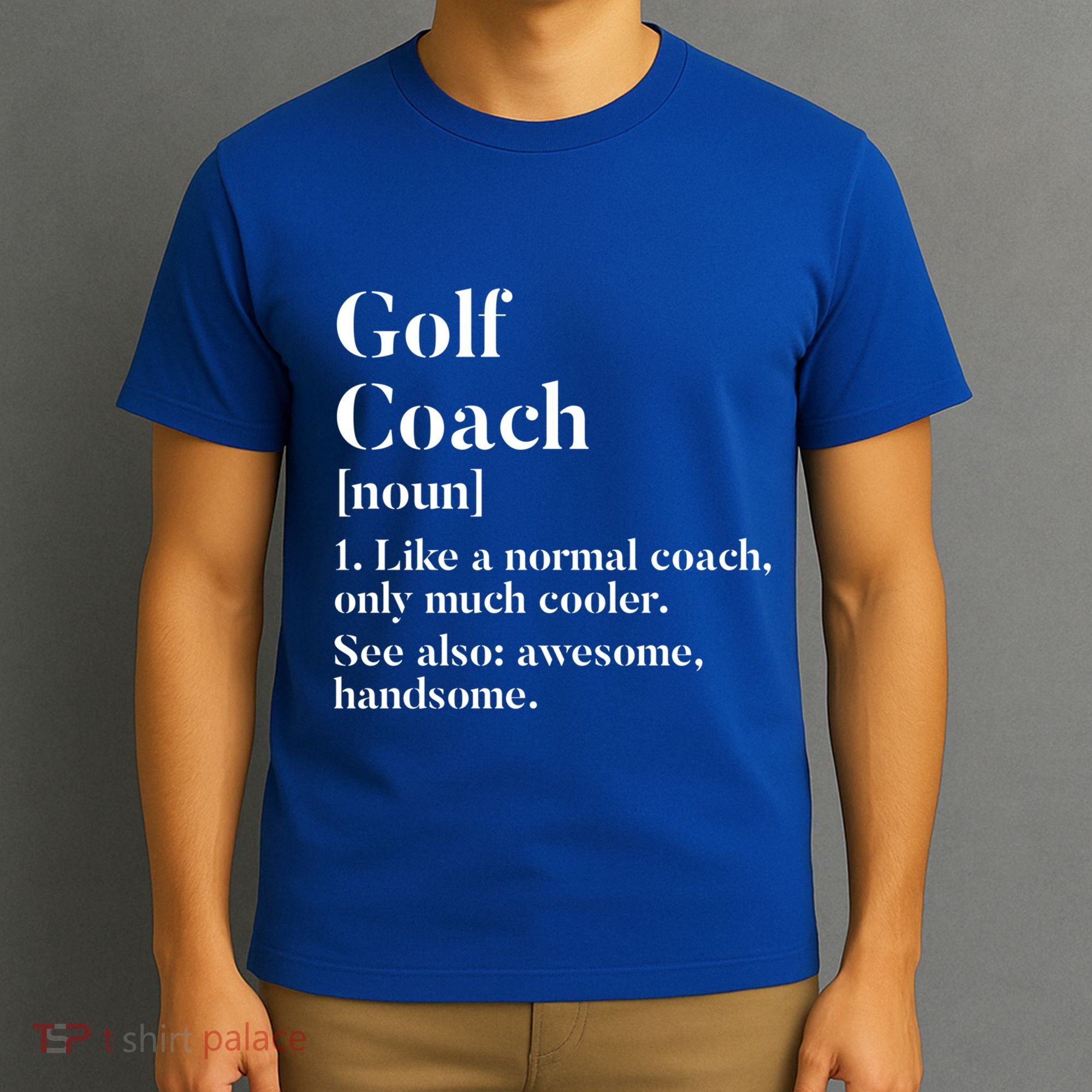 Golf Coach Definition Funny Trainer Gift Present Cute Gift T-Shirt