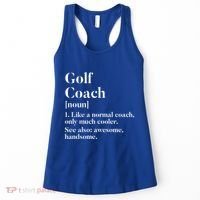 Golf Coach Definition Funny Trainer Gift Present Cute Gift Women's Tank Top thumb 0