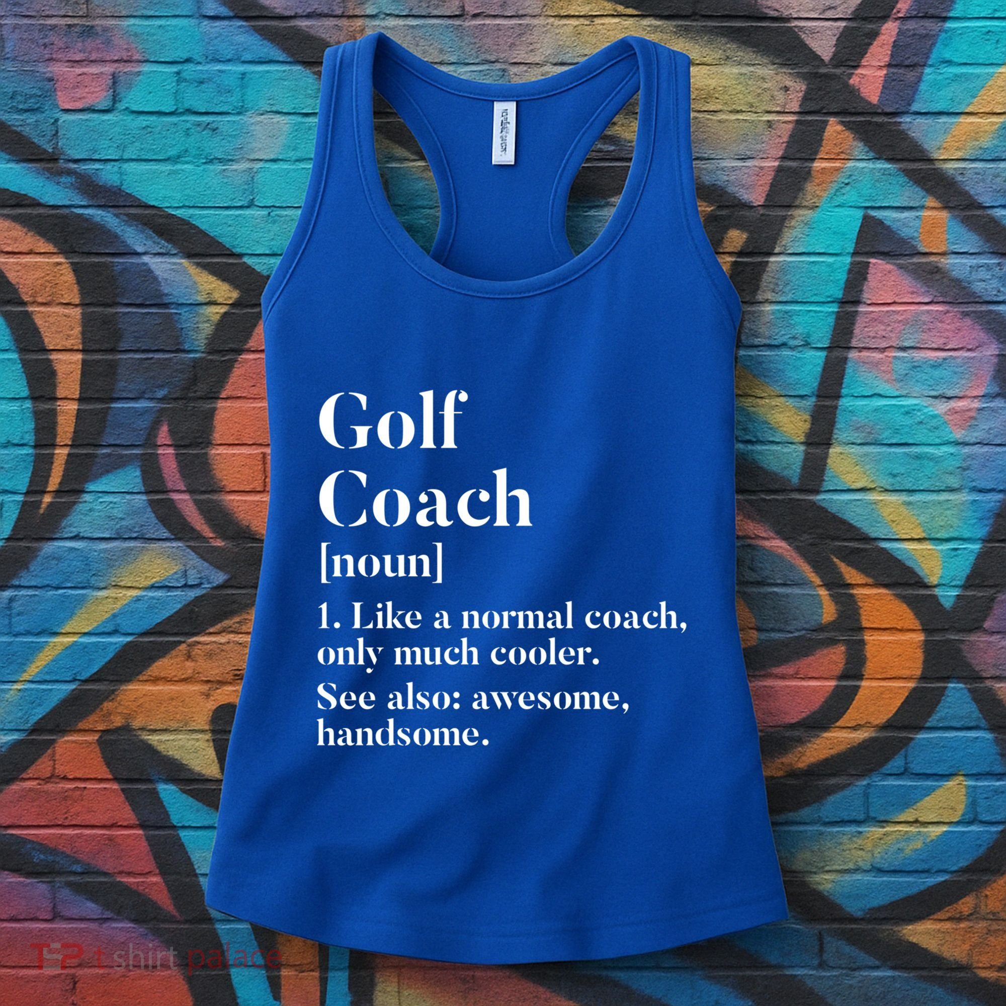 Golf Coach Definition Funny Trainer Gift Present Cute Gift Women's Tank Top