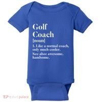 Golf Coach Definition Funny Trainer Gift Present Cute Gift Baby Bodysuit thumb 0