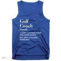 Golf Coach Definition Funny Trainer Gift Present Cute Gift Tank Top thumb 0