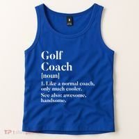 Golf Coach Definition Funny Trainer Gift Present Cute Gift Tank Top thumb 2