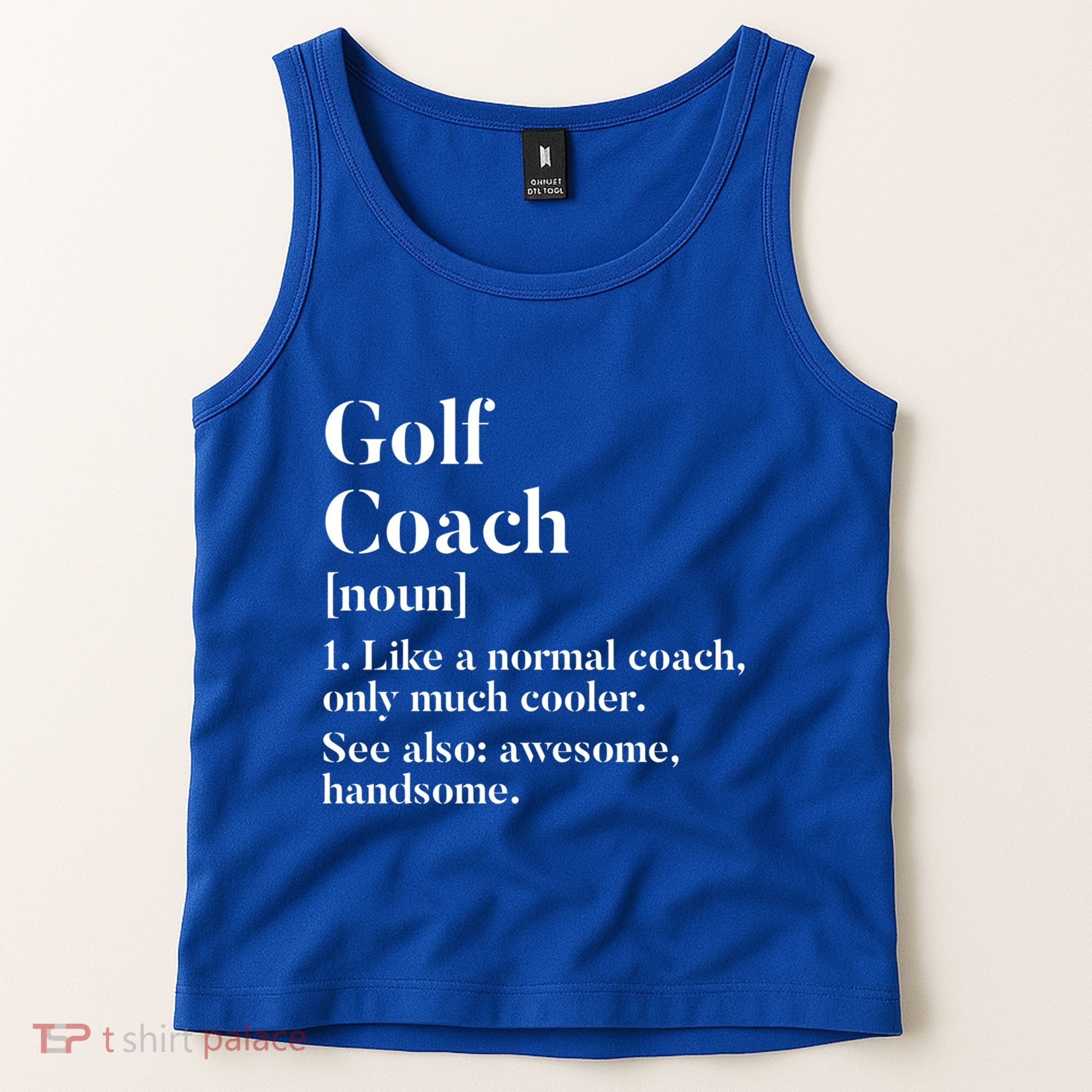 Golf Coach Definition Funny Trainer Gift Present Cute Gift Tank Top