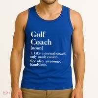Golf Coach Definition Funny Trainer Gift Present Cute Gift Tank Top thumb 3