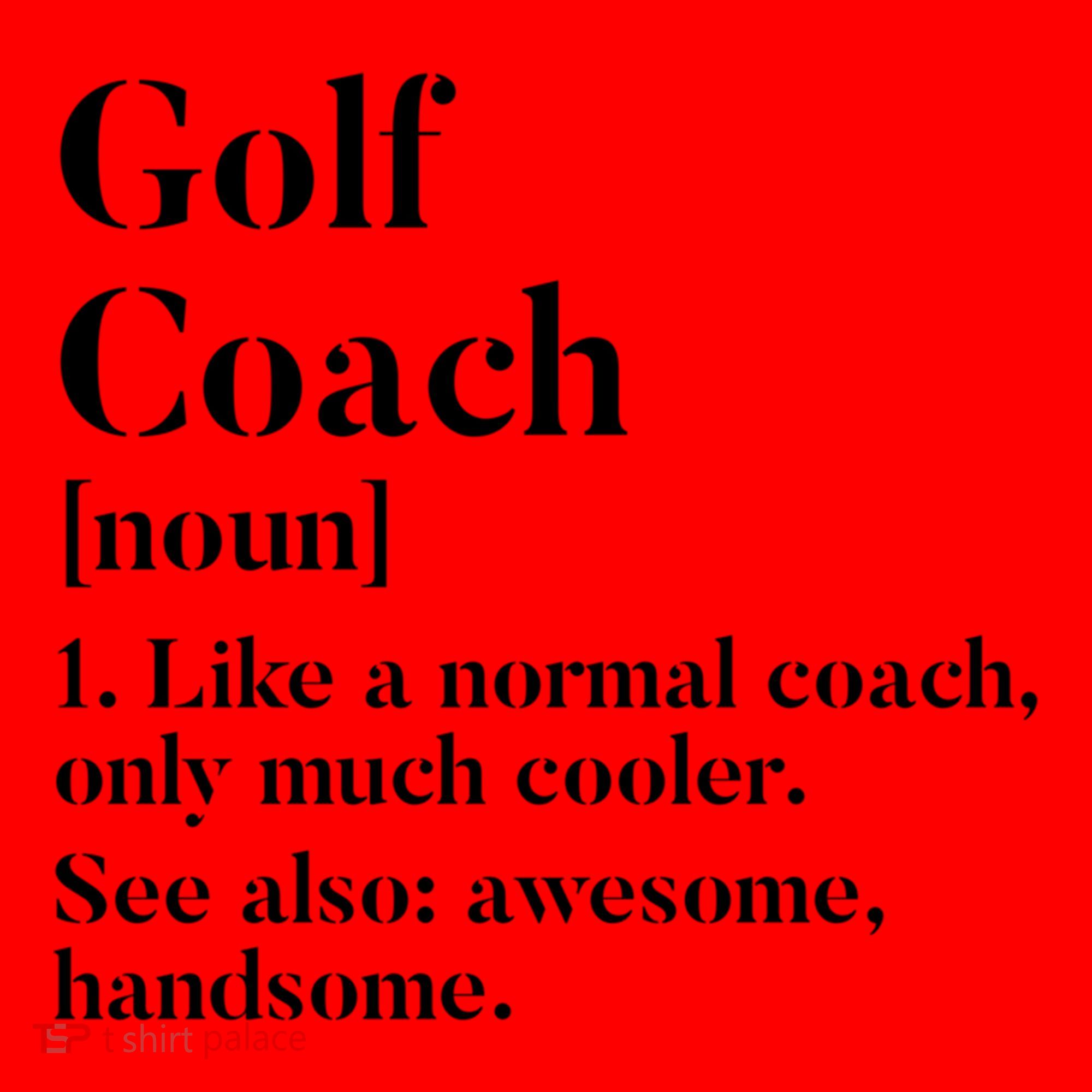 Golf Coach Definition Funny Trainer Gift Present Cute Gift Santa Hat