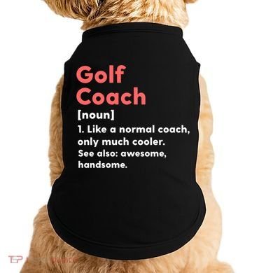 Golf Coach Definition Funny Trainer Gift Present Gift Doggie Tank