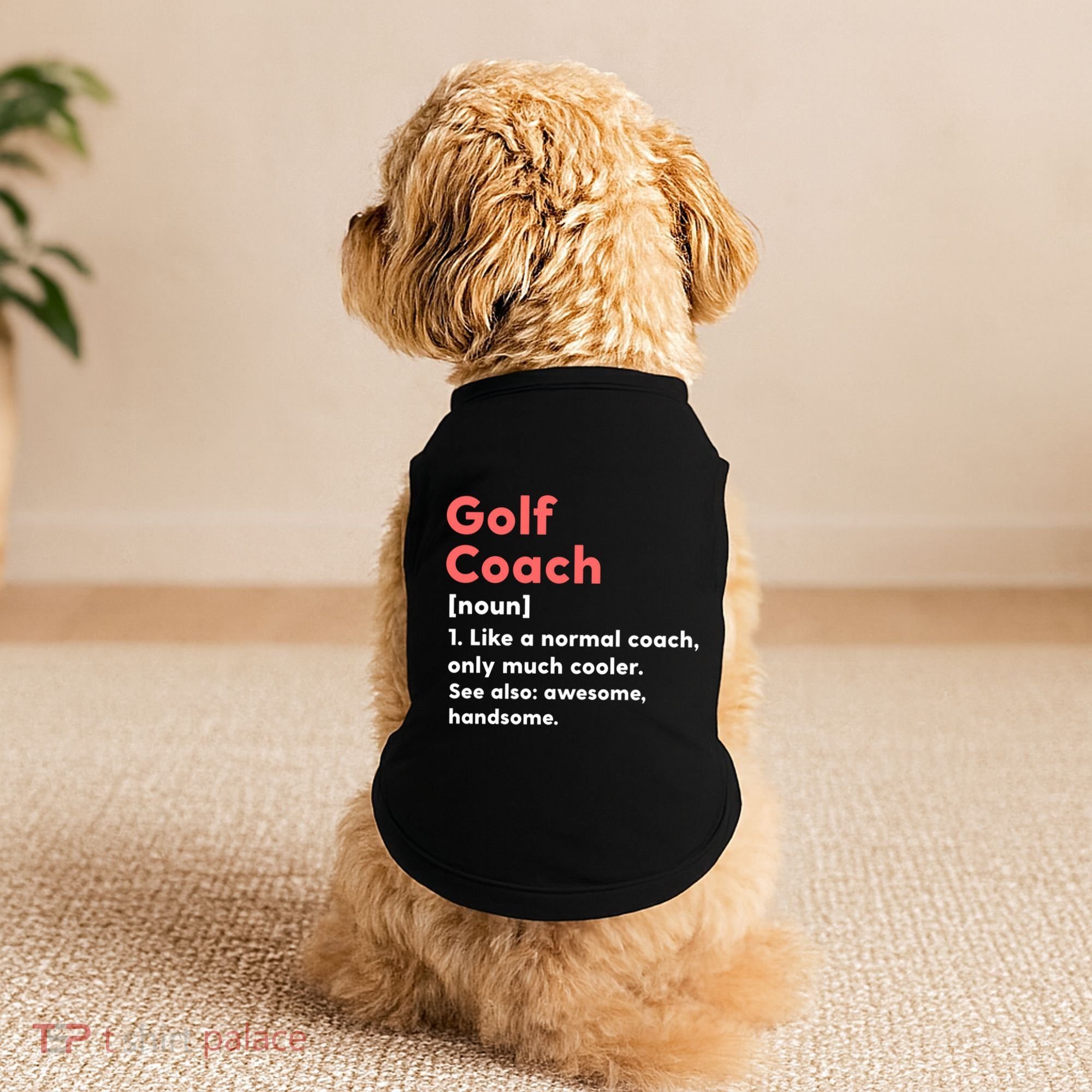 Golf Coach Definition Funny Trainer Gift Present Gift Doggie Tank