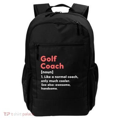 Golf Coach Definition Funny Trainer Gift Present Gift Backpack