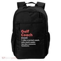 Golf Coach Definition Funny Trainer Gift Present Gift Backpack thumb 0