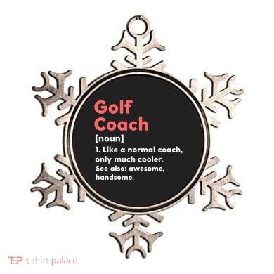 Golf Coach Definition Funny Trainer Gift Present Gift Ornament