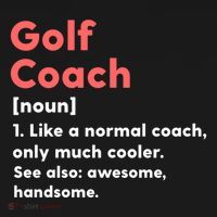 Golf Coach Definition Funny Trainer Gift Present Gift Ornament thumb 1