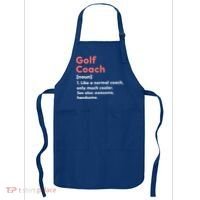Golf Coach Definition Funny Trainer Gift Present Gift Apron thumb 0