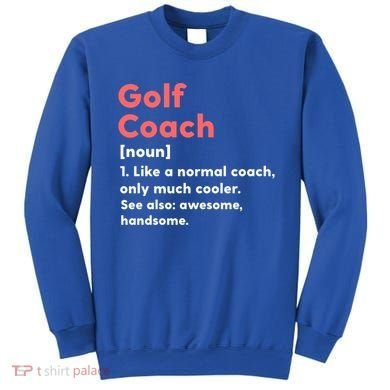 Golf Coach Definition Funny Trainer Gift Present Gift Sweatshirt