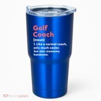 Golf Coach Definition Funny Trainer Gift Present Gift Tumbler thumb 0