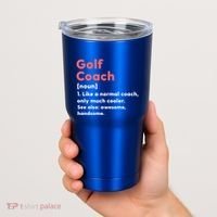 Golf Coach Definition Funny Trainer Gift Present Gift Tumbler thumb 2