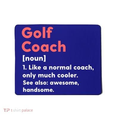 Golf Coach Definition Funny Trainer Gift Present Gift Mousepad