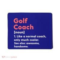 Golf Coach Definition Funny Trainer Gift Present Gift Mousepad thumb 0