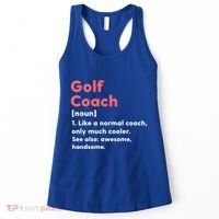 Golf Coach Definition Funny Trainer Gift Present Gift Women's Tank Top thumb 0
