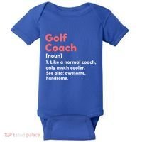 Golf Coach Definition Funny Trainer Gift Present Gift Baby Bodysuit thumb 0