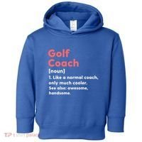 Golf Coach Definition Funny Trainer Gift Present Gift Toddler Hoodie thumb 0