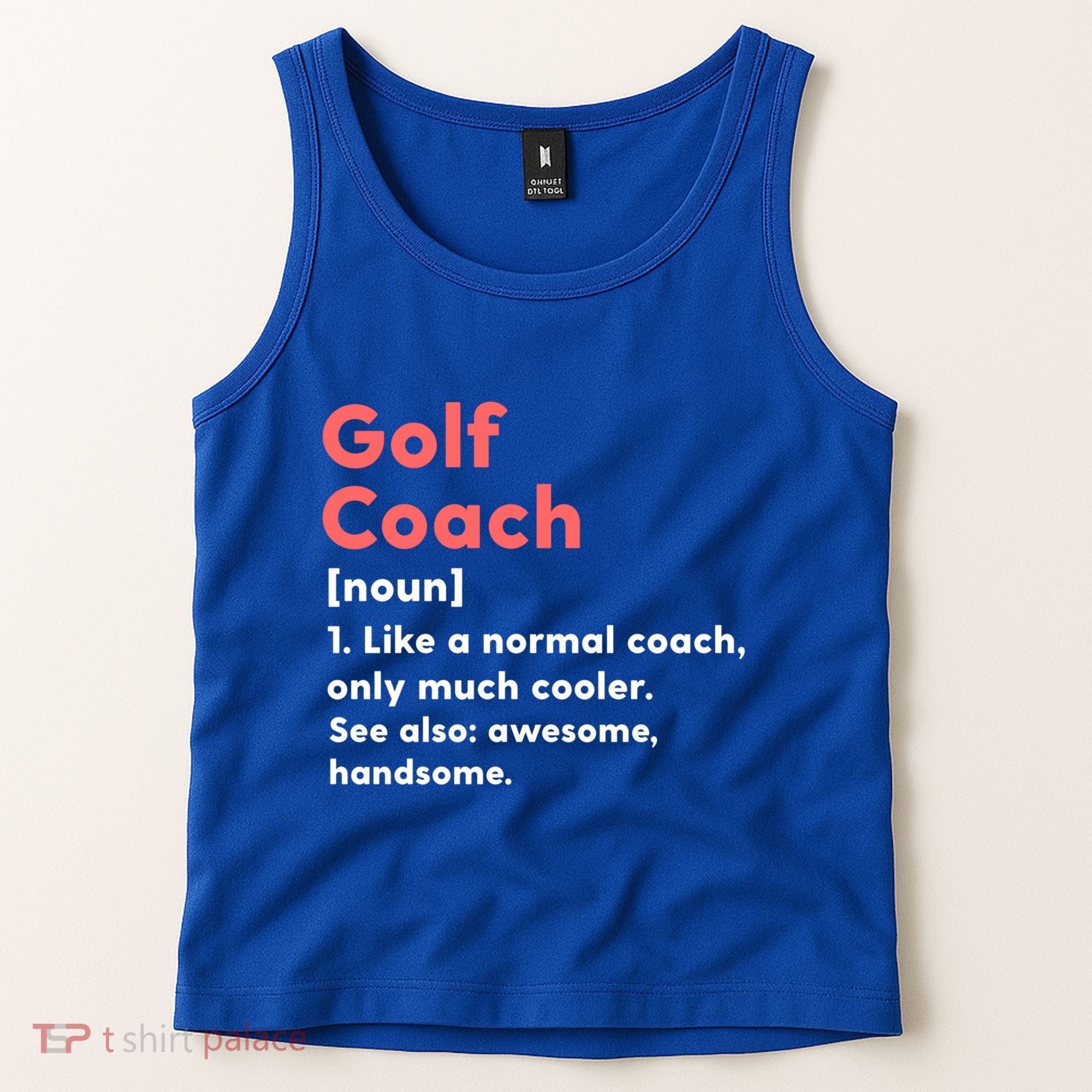 Golf Coach Definition Funny Trainer Gift Present Gift Tank Top