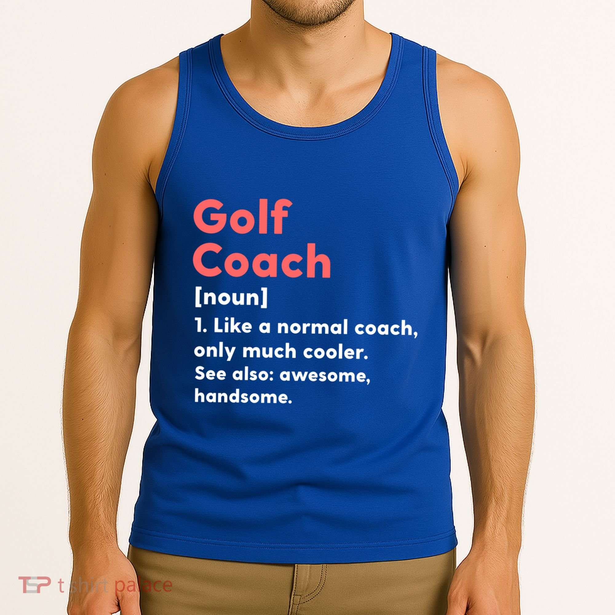 Golf Coach Definition Funny Trainer Gift Present Gift Tank Top