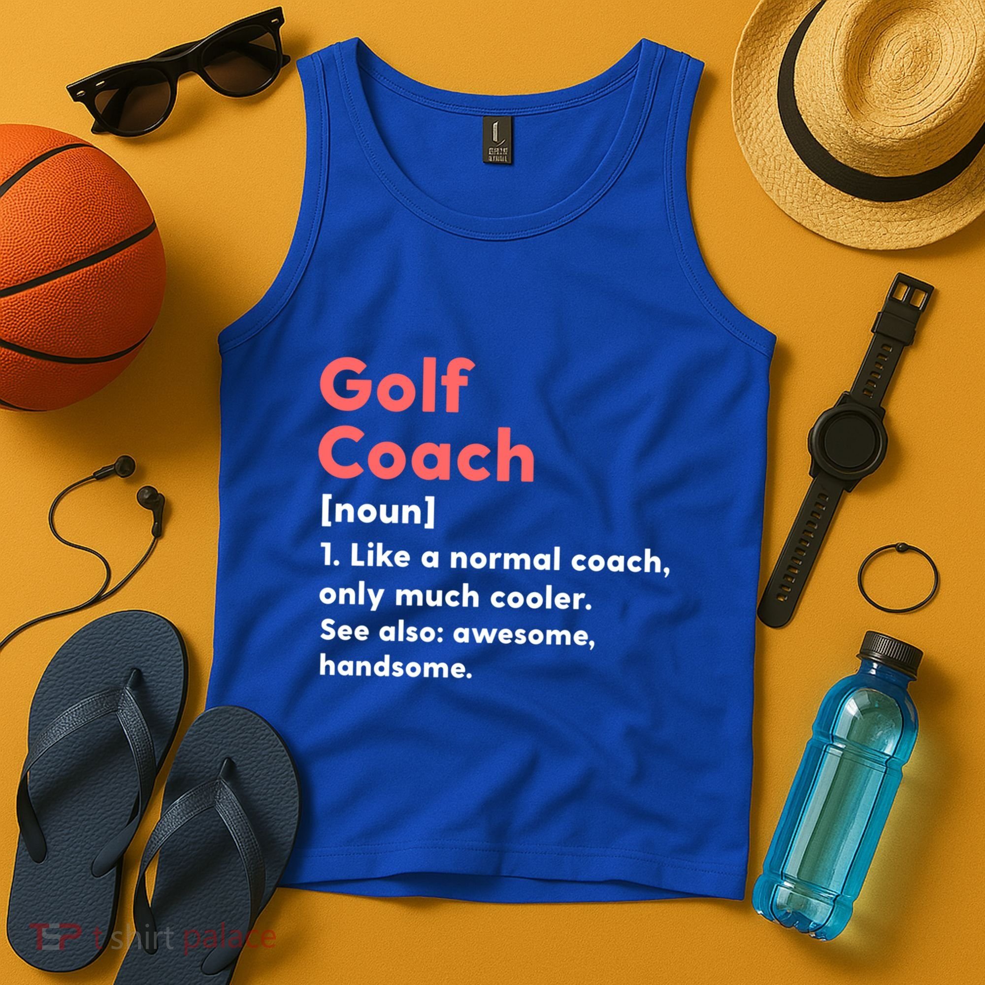 Golf Coach Definition Funny Trainer Gift Present Gift Tank Top