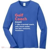 Golf Coach Definition Funny Trainer Gift Present Gift Women's Long Sleeve Shirt thumb 0