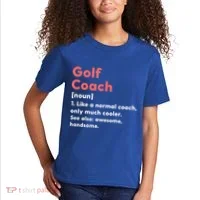 Golf Coach Definition Funny Trainer Gift Present Gift Kids T-Shirt thumb 2