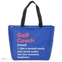 Golf Coach Definition Funny Trainer Gift Present Gift Tote Bag thumb 0