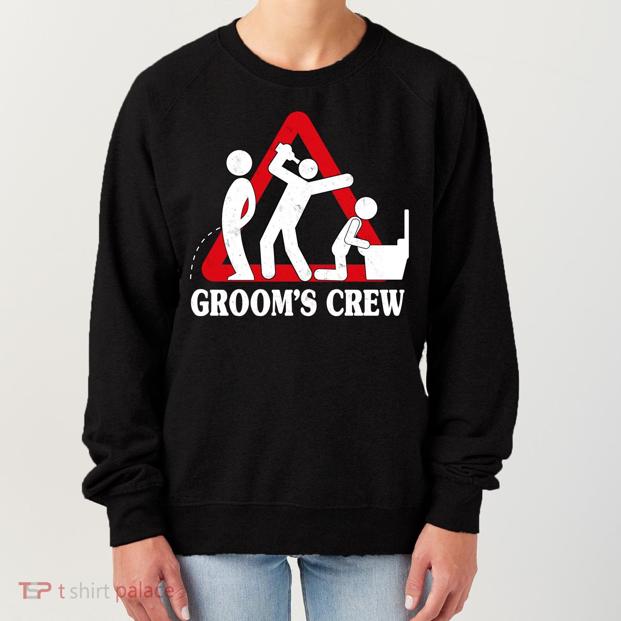 Grooms Crew Drunk Bachelor Party Women's Sweatshirt