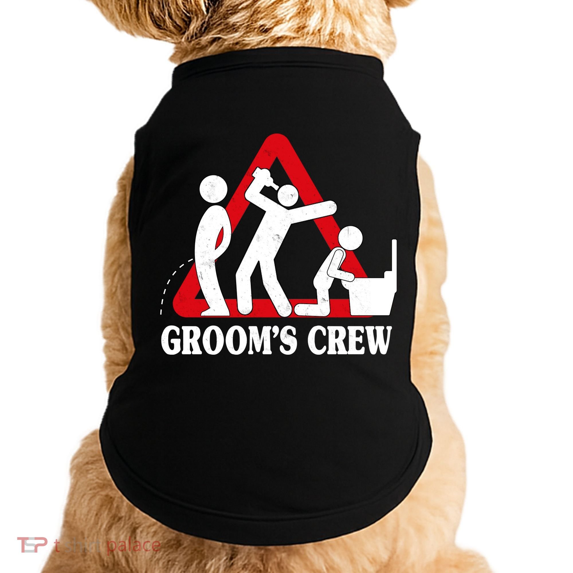 Grooms Crew Drunk Bachelor Party Doggie Tank