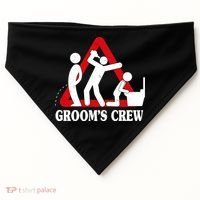 Grooms Crew Drunk Bachelor Party USA-Made Doggie Bandana thumb 0