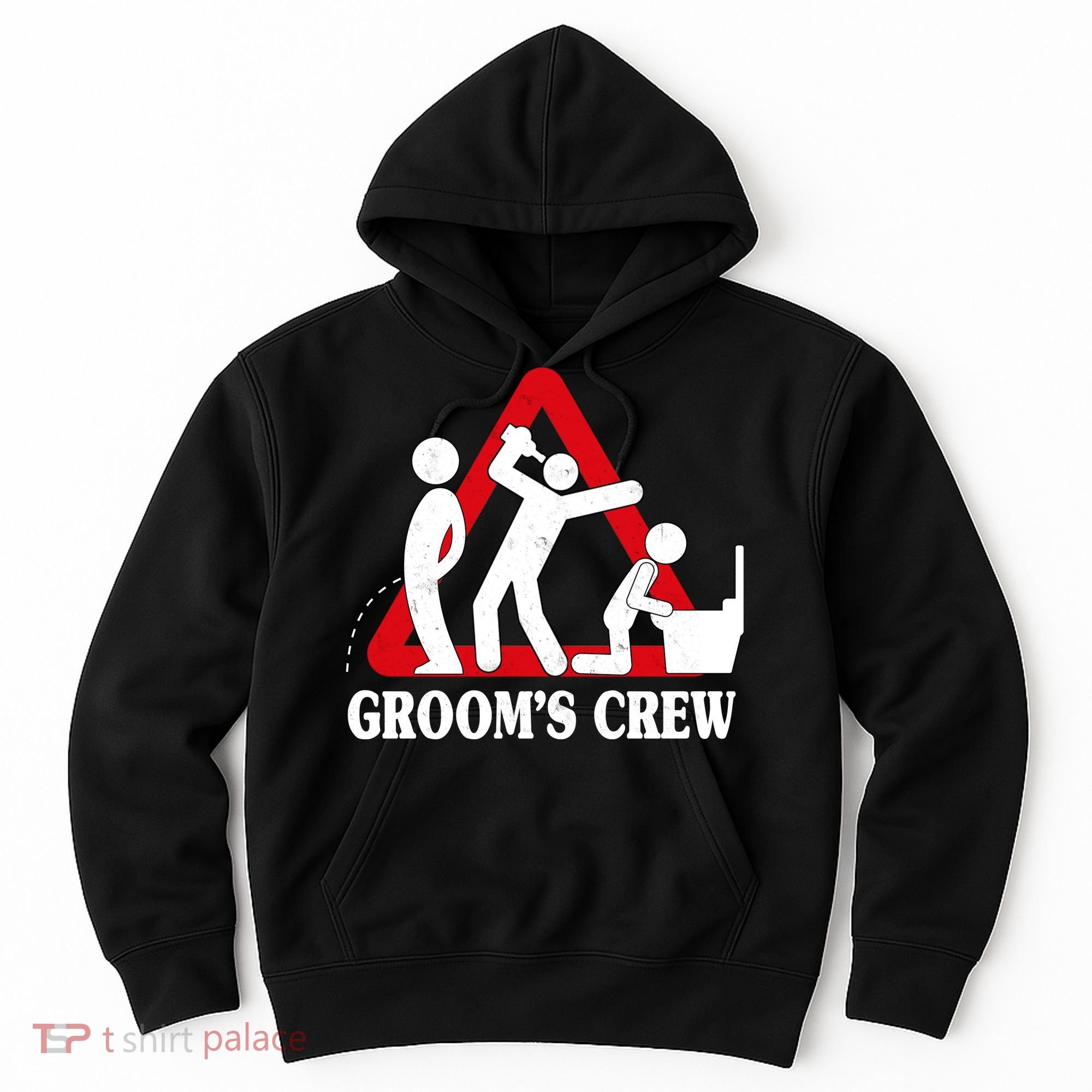 Grooms Crew Drunk Bachelor Party Hoodie