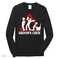 Grooms Crew Drunk Bachelor Party Long Sleeve Shirt thumb 0