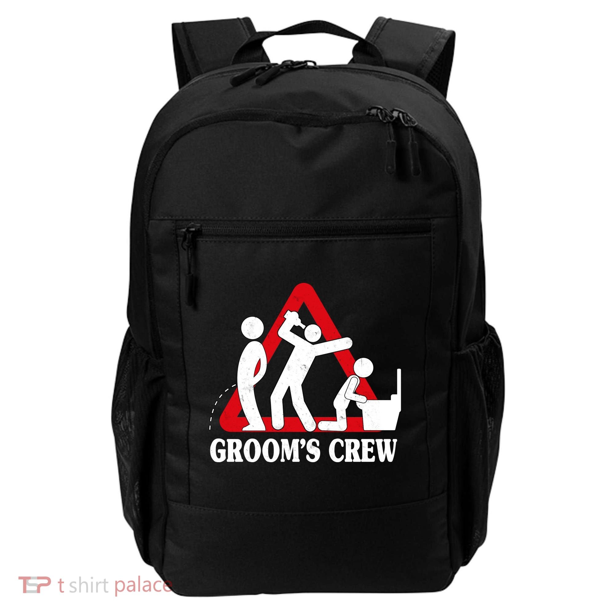 Grooms Crew Drunk Bachelor Party Backpack