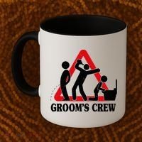 Grooms Crew Drunk Bachelor Party Coffee Mug thumb 2