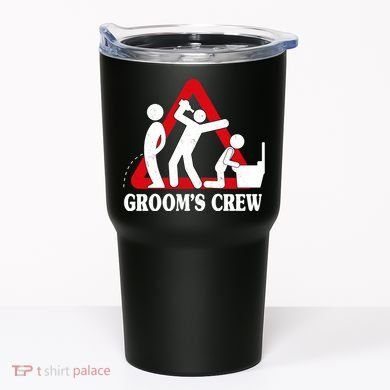 Grooms Crew Drunk Bachelor Party Tumbler