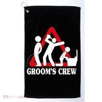 Grooms Crew Drunk Bachelor Party Golf Towel thumb 0
