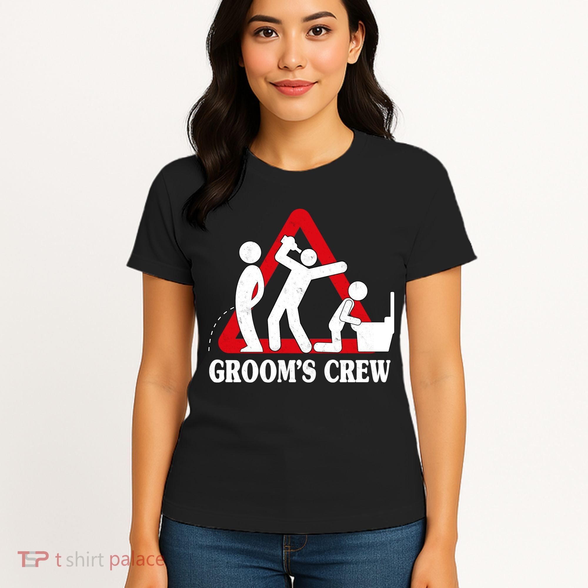 Grooms Crew Drunk Bachelor Party Women's T-Shirt