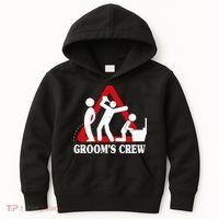 Grooms Crew Drunk Bachelor Party Kids Hoodie thumb 0