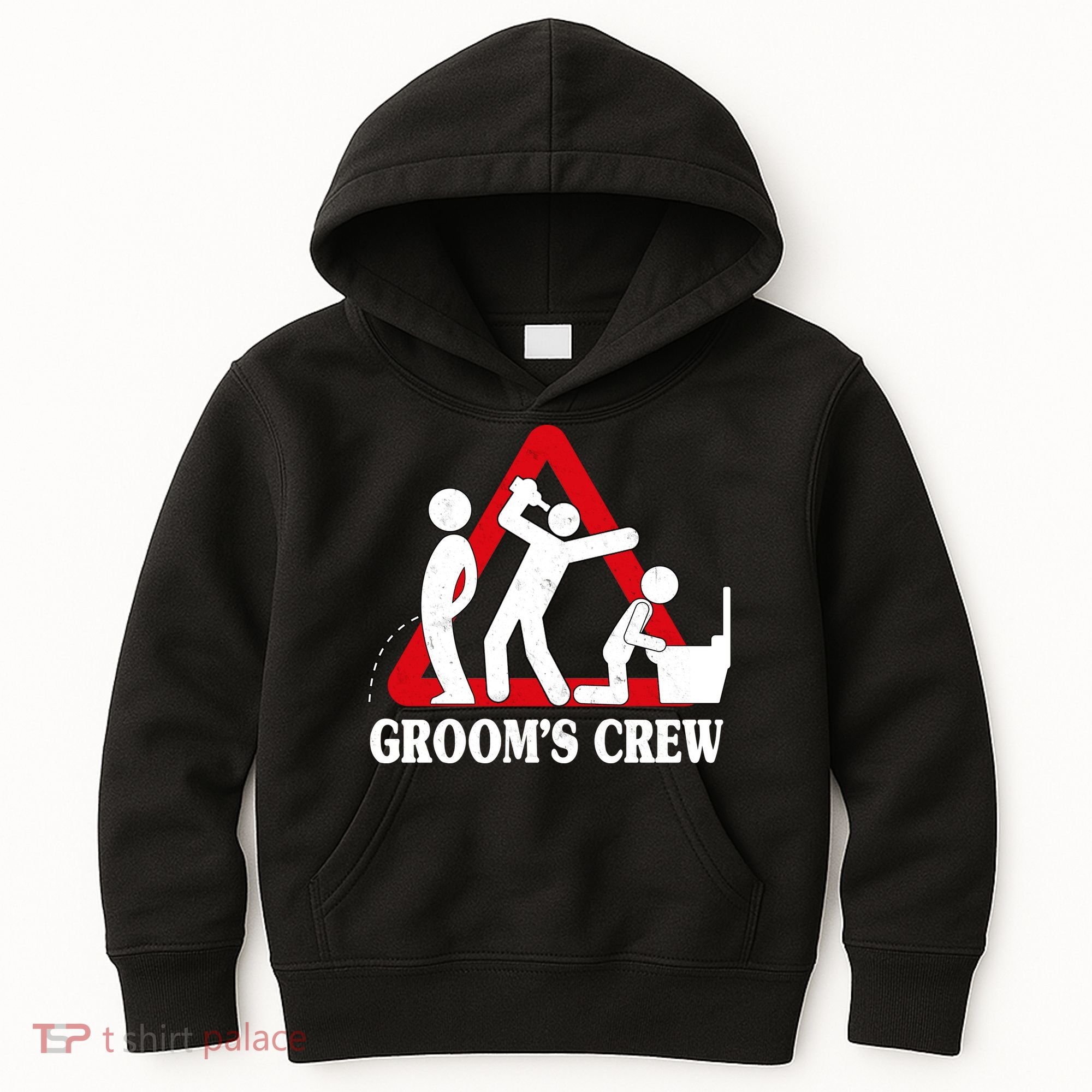 Grooms Crew Drunk Bachelor Party Kids Hoodie