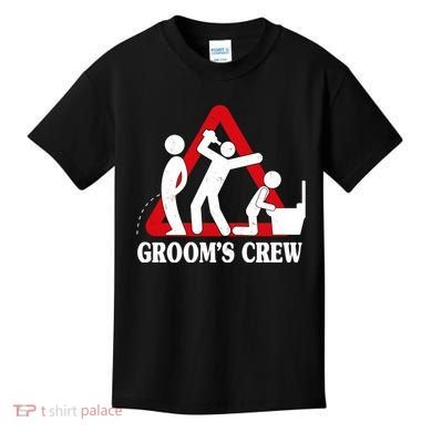 Grooms Crew Drunk Bachelor Party Kids T-Shirt