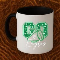 Go Cheer Eagles Saying Females And Males Coffee Mug thumb 2