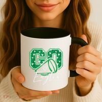 Go Cheer Eagles Saying Females And Males Coffee Mug thumb 3