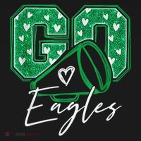 Go Cheer Eagles Saying Females And Males Ornament thumb 1