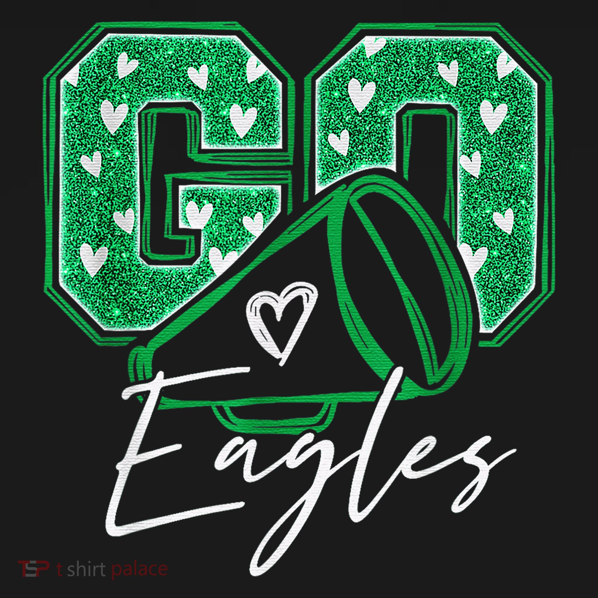 Go Cheer Eagles Saying Females And Males Ornament