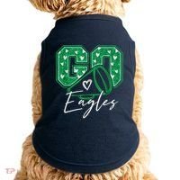 Go Cheer Eagles Saying Females And Males Doggie Tank thumb 0