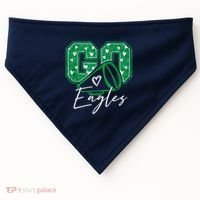 Go Cheer Eagles Saying Females And Males USA-Made Doggie Bandana thumb 0